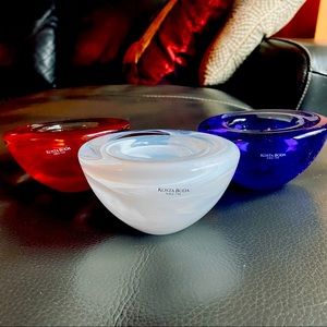 Kosta Boda Atoll Votive Candle Holder | AUTHENTIC | Set of 3